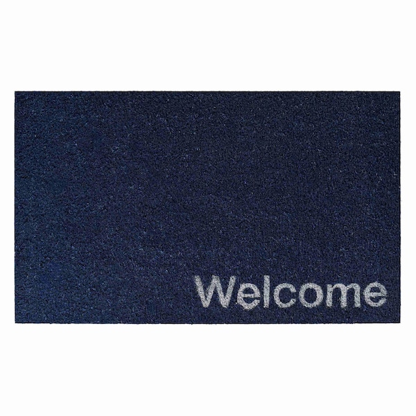 Calloway Mills Entrance Mat, Coir, Blue, Black 105831729WELC - main